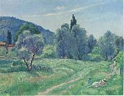 Henri Lebasque Prints Olive Trees in Afternoon at Cannes Sweden oil painting artist